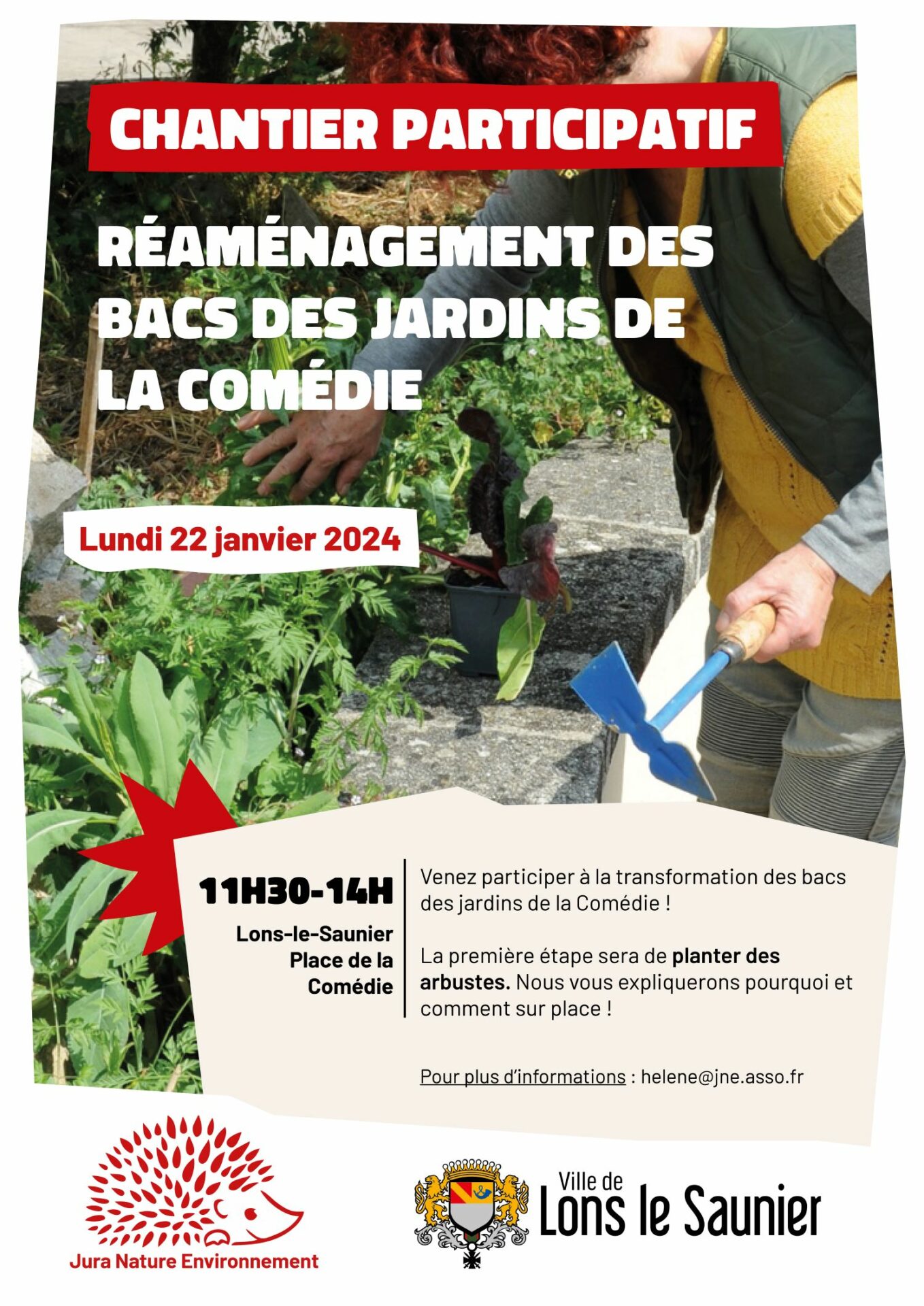 Chantier participatif : réaménagement des bacs de jardinage