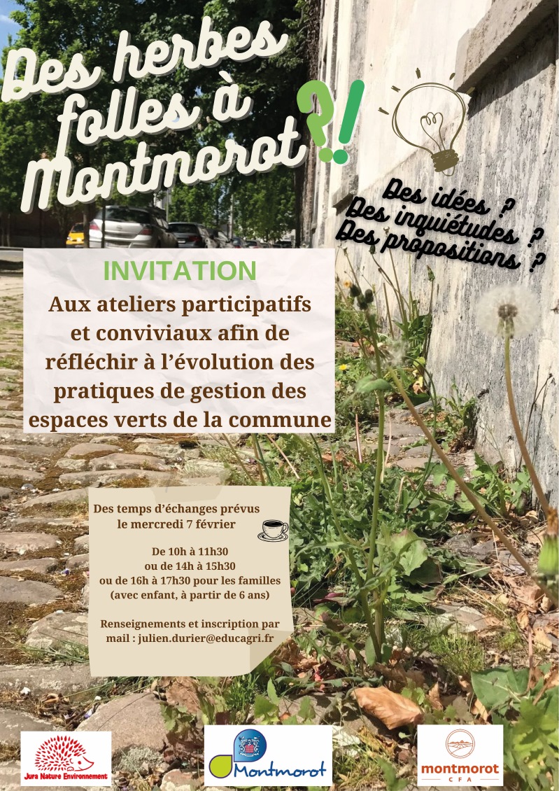 Ateliers participatif : donnez votre avis sur les espaces verts de Montmorot