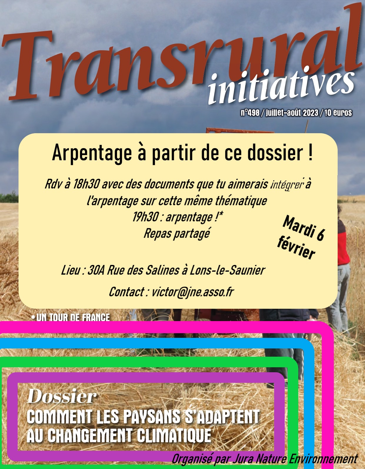 Soirée d&rsquo;arpentage : Comment les paysans s&rsquo;adaptent-ils au changement climatique ?