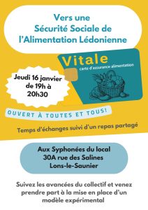 Soirée d&rsquo;échanges : Vers une Sécurité Sociale de l&rsquo;Alimentation lédonienne